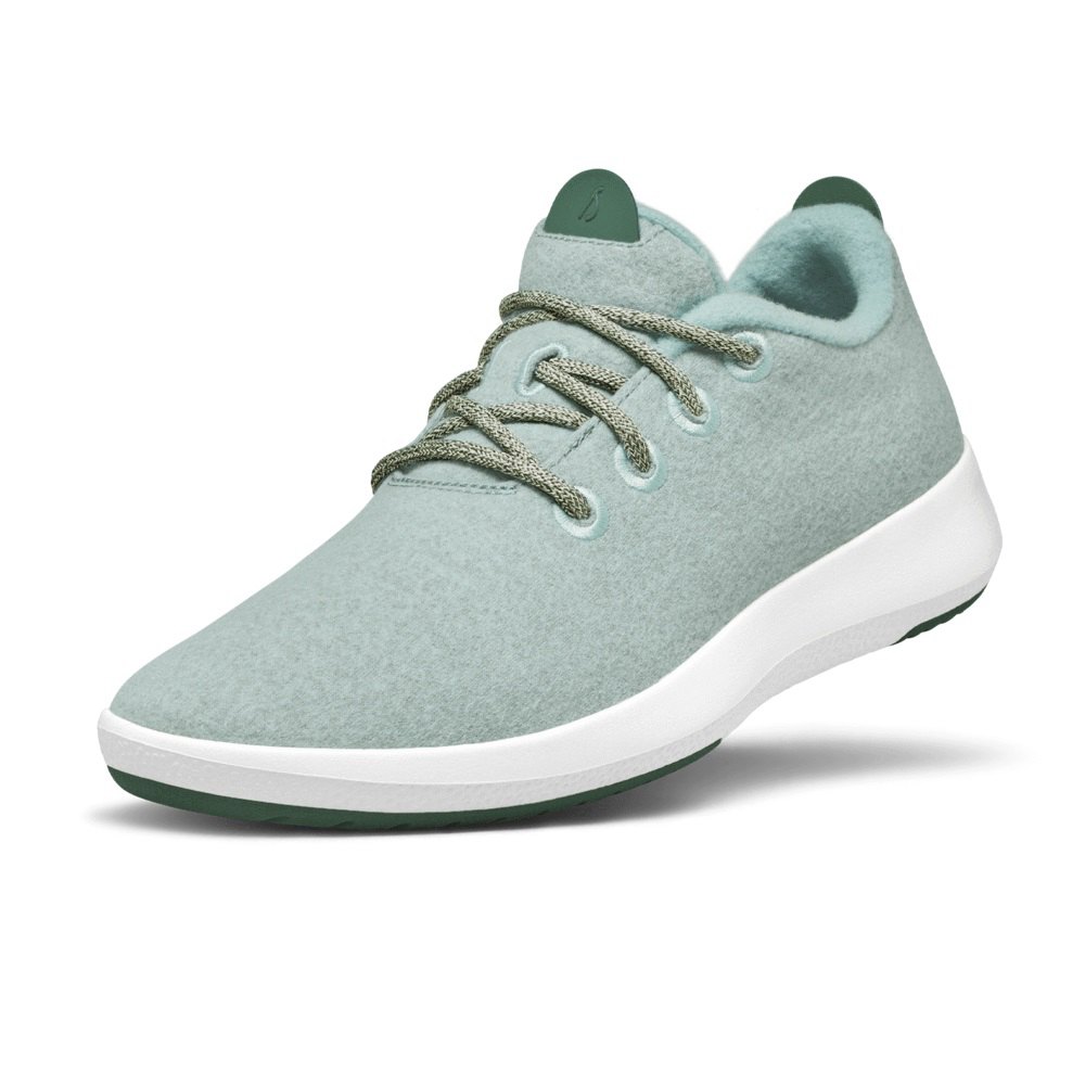 Allbirds Men's Wool Runner Mizzles - Sneakers Mint - EDX169254